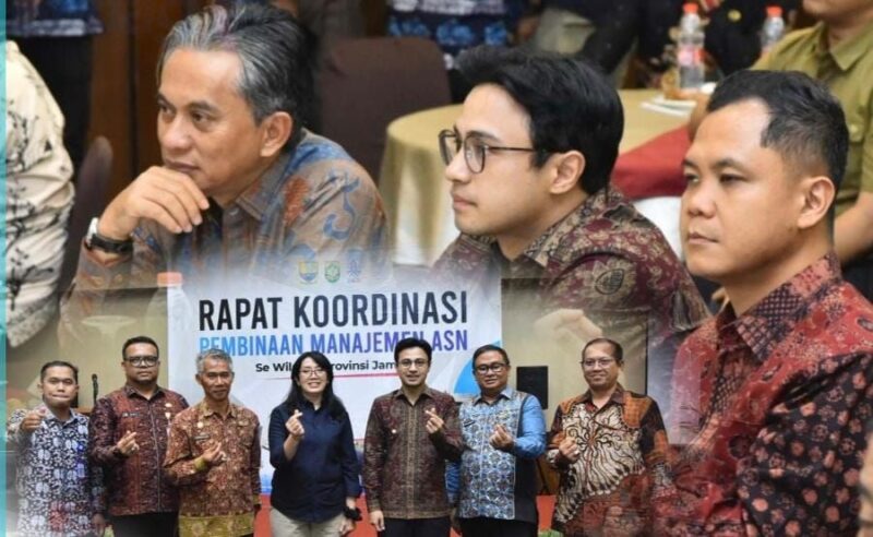 Rapat Koordinasi Pembinaan Manajemen ASN bersama Kepala Badan Kepegawaian Negara (BKN) Prof. Dr. Zudan Arif Fakrulloh di Bungo, Kamis (3/9/2026).(poto: jamberita.com).