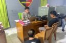 Polres Sarolangun mengamankan dua pria terduga pelaku pungli truk batu bara di Jalinsum Bernai saat patroli KRYD.(poto: jambiprima.com).