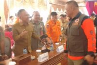 Wakil Bupati Merangin H A Khafid rapat koordinasi penanganan karhutla tingkat provinsi yang berlangsung di Auditorium Rumah Dinas Gubernur Jambi pada Senin, 31 Agustus.(poto: kominfo).
