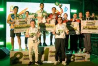 Pasangan David Rasyid dan Helmi Reza dari UNJA sukses meraih juara pertama Turnamen Padel DANREM 042 CUP usai laga final yang dramatis.(poto: jamberita.com).