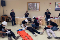 PetroChina Jabung menggelar lokakarya prosedur evakuasi medis darurat.(poto: istimewa).