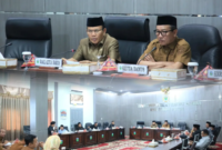 Dewan Perwakilan Rakyat Daerah Kota Sungai Penuh melaksanakan rapat bamus dprd sungai untuk menyusun agenda kerja Masa Persidangan I Tahun 2026 pada Selasa (15/09).(poto: istimewa).