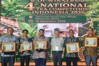 PTPN IV Regional IV memborong 6 penghargaan di 4th National Tea Competition 2026 lewat Kebun Kayu Aro dan Danau Kembar.(poto: jambilink.id).