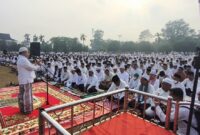 Pemerintah Provinsi Jambi menggelar Salat Istisqa Pemprov Jambi di Lapangan Garuda kompleks Kantor Gubernur Jambi pada Rabu,2/9/2026.(poto: pariwarajambi.com).