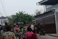 Warga RT 25 Kelurahan Cempaka Putih Kecamatan Jelutung Kota Jambi gempar akibat peristiwa penemuan mayat di Jelutung pada Minggu pagi.(poto: metrojambi.com).