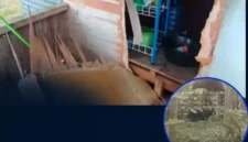 Kondisi pondok warga yang yang berprofesi sebagi petanidi rusak beruang.(poto: metrojambi.com).