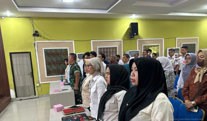 Kanwil Kementerian Hukum Jambi ikut serta dalam Rapat Pertemuan Koordinasi Kerja Sama Lintas Sektor Pencegahan Kekerasan terhadap Perempuan (KTP), Kekerasan terhadap Anak.(poto: jambilink.id).