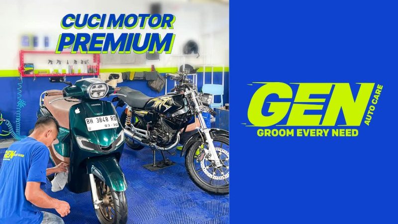 Layanan cuci motor GEN Autocare kini resmi beroperasi untuk melayani perawatan kendaraan masyarakat di Kabupaten Kerinci dan Kota Sungai Penuh.(poto: ist).