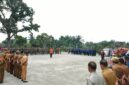 Pemerintah Kabupaten Merangin menggelar siaga darurat cegah karhutla dalam bentuk apel di halaman Kantor Bupati Merangin, Senin (7/9/2026).(poto: kominfo).