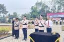 Kapolres Muaro Jambi AKBP Bayu Noormansyah, S.H., S.I.K., M.H., memimpin upacara sertijab Polres Muaro Jambi di Lapangan Apel Kepolisian Resor Muaro Jambi.(poto: tribratanews.jambi).