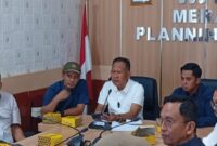 Rapat koordinasi perencanaan teknis Sekolah Rakyat pada Jumat (4/9).(poto: meranginkab.).