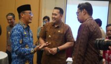 Bupati Merangin M. Syukur menghadiri acara Rakor Pembinaan Manajemen ASN se-Provinsi Jambi di Hotel Amaris Bungo pada Kamis (3/9).(poto: meranginkab.).