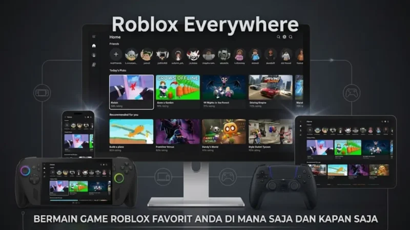 Kreator kini bisa merilis game standalone Roblox Everywhere di PC, mobile, hingga konsol secara mandiri.(poto: topik.id).