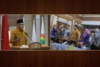 Wakil Wali Kota Sungai Penuh Azhar Hamzah membuka kelas parenting orang tua Pendidikan Anak Usia Dini (PAUD) tingkat kota di Aula Kantor Wali Kota Sungai Penuh pada Sabtu (3/10).(poto: oegopost.id).