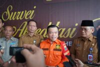 Gubernur Jambi Al Haris menghadiri proses penilaian akreditasi RSUD Raden Mattaher oleh Lembaga Akreditasi Rumah Sakit Indonesia (LARSI) di ruang Diklat rumah sakit, Selasa (13/10/2026).(poto: jamberita.com).