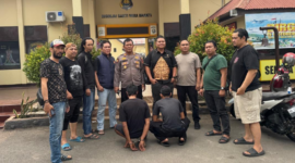 Polisi menangkap dua pelaku pembobolan pipa minyak Pertamina di Kota Jambi.(poto: istimewa).