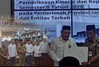 Wagub Jambi Abdullah Sani, Inspektur Provinsi Jambi M Ali Zaini.(poto: jamberita.com).