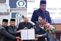 Dewan Perwakilan Rakyat Daerah (DPRD) Kota Sungai Penuh resmi menyetujui Ranperda Perubahan APBD 2026 melalui rapat paripurna pada Rabu malam (30/9).(poto: oegopost.id).