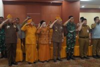 Komandan Korem 042/Gapu Brigjen TNI Nyamin menghadiri agenda pembukaan pelatihan nilai juang 1945 di Hotel Abadi Suite dan Tower, Kota Jambi, Senin (12/10/2026).(poto: jamberita.com).