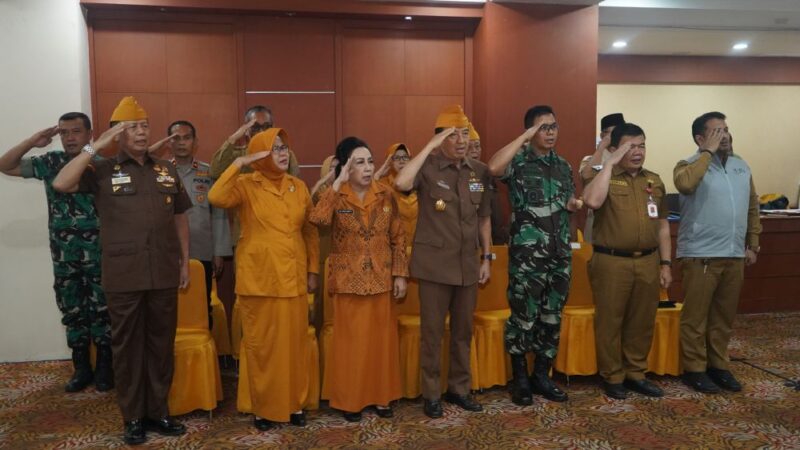 Komandan Korem 042/Gapu Brigjen TNI Nyamin menghadiri agenda pembukaan pelatihan nilai juang 1945 di Hotel Abadi Suite dan Tower, Kota Jambi, Senin (12/10/2026).(poto: jamberita.com).
