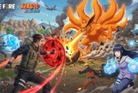 Ilustrasi Aksi seru kolaborasi Free Fire x Naruto Shippuden, hadirkan amukan Rubah Ekor Sembilan dan jutsu khas di Bermuda.(poto: AI).