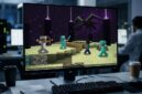 Simulasi empat agen AI Gemini saat berkoordinasi melawan Ender Dragon di game Minecraft.(poto: AI).