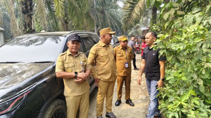 Bupati Tebo Agus Rubiyanto meninjau langsung kondisi infrastruktur tersebut melalui agenda monitoring dan evaluasi pada Selasa (6/10/2026).(poto: jambiprima.com).