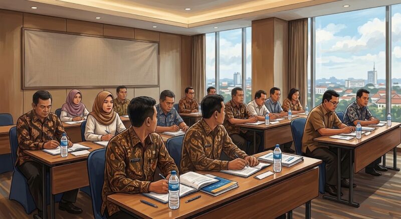 Ilustrasi Bimtek BPD Kota Sungai Penuh 2026.(poto: AI).