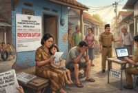 Dampak salah data desil jika tidak di sanggah.(ilustrasi poto: AI).