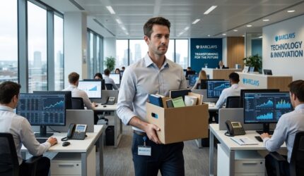 Barclays memangkas 5.000 karyawan demi efisiensi berbasis kecerdasan buatan, meski laba kuartal III-2026 bank asal Inggris ini naik 12 persen.