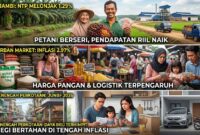 Dampak Inplasi 2,29 Jambi.(ilustrasi poto: AI).