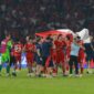 Timnas Indonesia rayakan juara FIFA ASEAN Cup 2026 usai tekuk Thailand via adu penalti di SUGBK Jakarta, Senin (5/10).(poto: kompas.com).