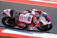 Veda Ega Pratama saat berlaga pada MotoGP Indonesia 2026.(poto: kompas.com).
