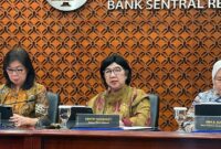 Gubernur Bank Indonesia Destry Damayanti menegaskan arah kebijakan tersebut secara langsung dalam konferensi pers di Jakarta, Rabu (21/10/2026).(poto: kompas.com).