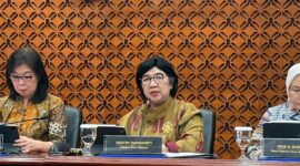 Gubernur Bank Indonesia Destry Damayanti menegaskan arah kebijakan tersebut secara langsung dalam konferensi pers di Jakarta, Rabu (21/10/2026).(poto: kompas.com).