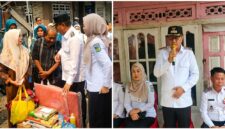 Pemerintah Kota Sungai Penuh menyerahkan bantuan korban kebakaran kepada Sudirman di Desa Pasar Baru, Kecamatan Sungai Penuh, Rabu (7/10/2026).(poto: istimewa).