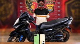 Tim GUNJO Satreskrim Polres Bungo menangkap seorang pria berinisial MM (35) asal Lubuk Linggau, Sumatera Selatan.(poto: jambiprima.com).