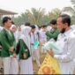 Pengurus daerah menyalurkan bantuan masker siswa madrasah secara langsung kepada civitas akademika Madrasah Aliyah Negeri (MAN) 1 Tebo pada Senin (19/10/2026).(poto: istimewa).