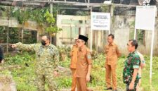 Wakil Bupati Batang Hari H. Bakhtiar memimpin langsung peninjauan lapangan bersama Dandim 0415/Jambi Letkol Inf. Putra Negara di Muara Tembesi pada Selasa (06/10/2026).(poto: jamberita.com).