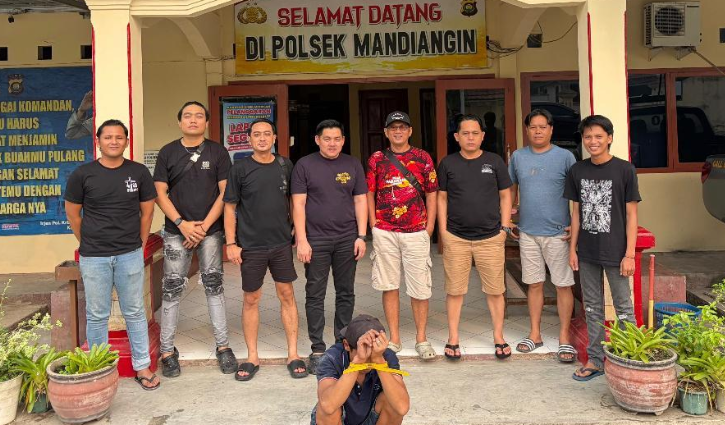 Polisi menangkap tersangka curanmor 17 TKP asal Kota Jambi di Mandiangin, Sarolangun. Pelaku kini menjalani pemeriksaan intensif di Polsek Jambi Selatan.(poto: istimewa).
