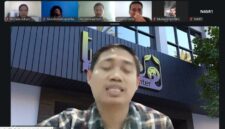 Suasana webinar penelitian “Harmoni Kultural Muslim dan Hindu di Lombok”.(poto: jambiprima.com).