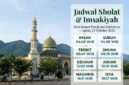 Jadwal sholat dan imsakiyah wilayah Kota Sungai Penuh hari Jumat, 23 Oktober 2026 berlatar masjid berlatar perbukitan asri.(poto: AI).