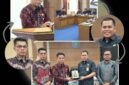 Sekretaris Daerah Kota Sungai Penuh, Alpian, menyambut kedatangan rombongan Dinas Kesehatan Kabupaten Sarolangun di Aula Kantor Wali Kota pada Kamis (08/10).