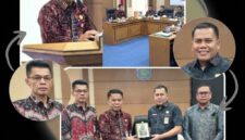 Sekretaris Daerah Kota Sungai Penuh, Alpian, menyambut kedatangan rombongan Dinas Kesehatan Kabupaten Sarolangun di Aula Kantor Wali Kota pada Kamis (08/10).