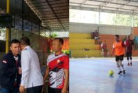 Wali Kota Sungai Penuh Alfin bersama Wakil Wali Kota Azhar Hamzah menghadiri pembukaan laga futsal HUT TNI 81 pada Rabu (30/9/2026).(poto: istimewa).