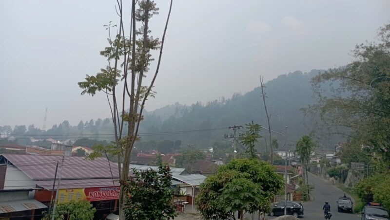 Kondidi Kbut asap di Kota Sungai Penuh, pada tanggal 3/10/2026