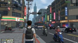 Ilustrasi: Tangkapan layar Taipei GTA, game open-world berbasis browser berlatar kota Taiwan yang viral dengan jutaan pemain.(poto: AI).