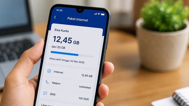 Komdigi larang operator seluler hanguskan sisa kuota internet pelanggan lewat SE Nomor 4 Tahun 2026.(poto: detiknews).