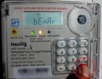 Meteran listrik prabayar PLN.(poto: AI).