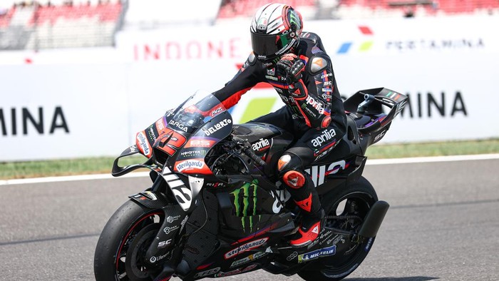 Momen Marco Bezzecchi di kualifikasi MotoGP Mandalika 2026.(poto: detik.com).